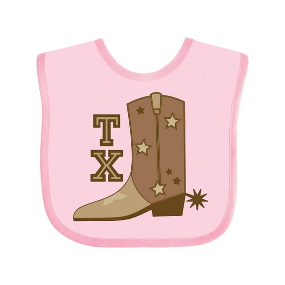 Inktastic Texas Cowboy Boot Boys or Girls Baby Bib