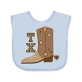 thumbnail image 1 of Inktastic Texas Cowboy Boot Boys or Girls Baby Bib, 1 of 4