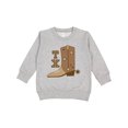 thumbnail image 1 of Inktastic Texas Cowboy Boot Toddler Sweatshirt, 1 of 4