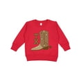 thumbnail image 1 of Inktastic Texas Cowboy Boot Toddler Sweatshirt, 1 of 4
