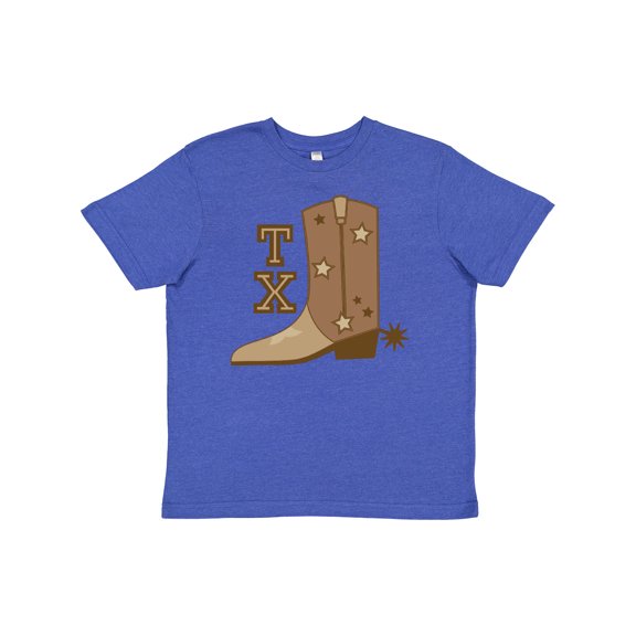 Inktastic Texas Cowboy Boot Youth T-Shirt