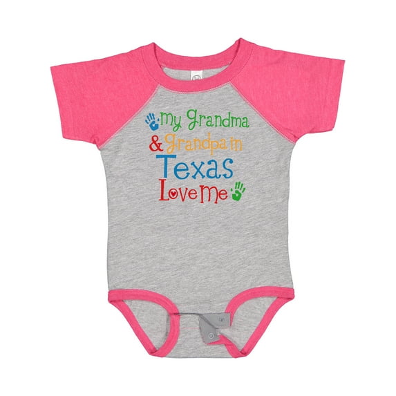 Inktastic Texas Grandma Loves Me Boys or Girls Baby Bodysuit