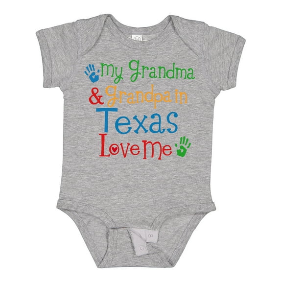 Inktastic Texas Grandma Loves Me Boys or Girls Baby Bodysuit