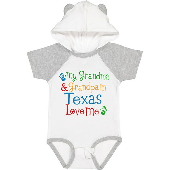 Inktastic Texas Grandma Loves Me Boys or Girls Baby Bodysuit