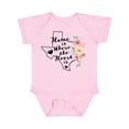 thumbnail image 1 of Inktastic Texas Home is Where the Heart is with Watercolor Floral Girls Baby Bodysuit, 1 of 5