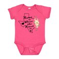 thumbnail image 1 of Inktastic Texas Home is Where the Heart is with Watercolor Floral Girls Baby Bodysuit, 1 of 5