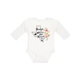 thumbnail image 1 of Inktastic Texas Home is Where The Heart is with Watercolor Floral Girls Long Sleeve Baby Bodysuit, 1 of 5