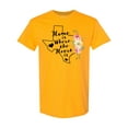 thumbnail image 1 of Inktastic Texas Home is Where the Heart is with Watercolor Floral T-Shirt, 1 of 5