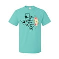 thumbnail image 1 of Inktastic Texas Home is Where the Heart is with Watercolor Floral T-Shirt, 1 of 5