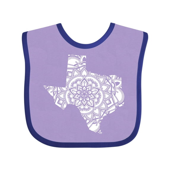 Inktastic Texas Silhouette Mandala Boys or Girls Baby Bib