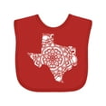 thumbnail image 1 of Inktastic Texas Silhouette Mandala Boys or Girls Baby Bib, 1 of 4