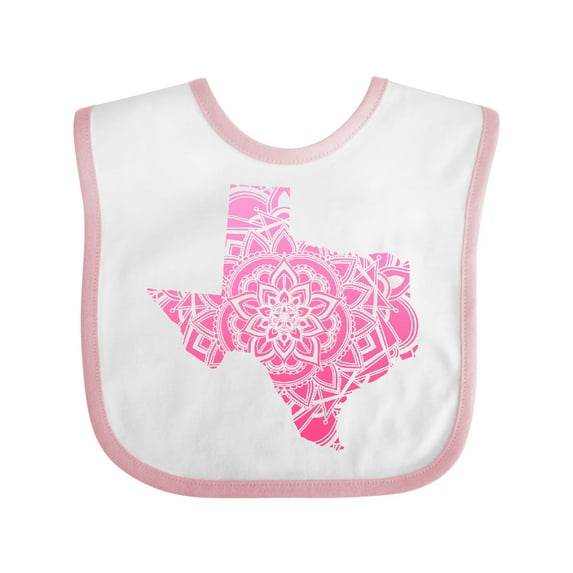 Inktastic Texas Silhouette Mandala Boys or Girls Baby Bib