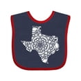 thumbnail image 1 of Inktastic Texas Silhouette Mandala Boys or Girls Baby Bib, 1 of 4