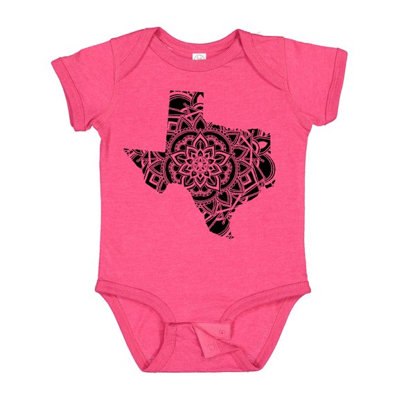 Inktastic Texas Silhouette Mandala Boys or Girls Baby Bodysuit