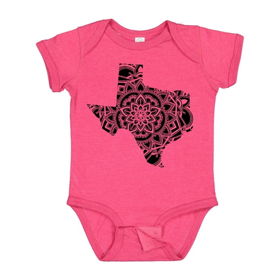 Inktastic Texas Silhouette Mandala Boys or Girls Baby Bodysuit