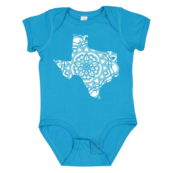 Inktastic Texas Silhouette Mandala Boys or Girls Baby Bodysuit