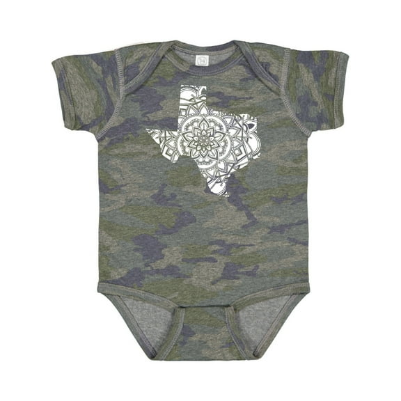 Inktastic Texas Silhouette Mandala Boys or Girls Baby Bodysuit