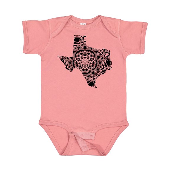 Inktastic Texas Silhouette Mandala Boys or Girls Baby Bodysuit