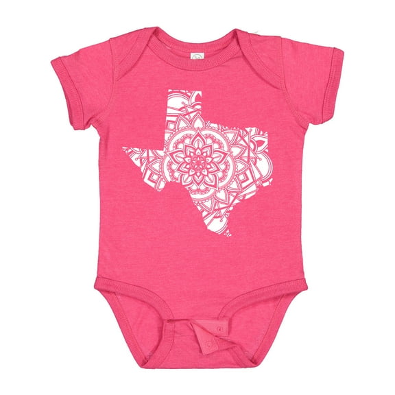 Inktastic Texas Silhouette Mandala Boys or Girls Baby Bodysuit