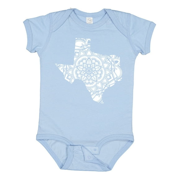 Inktastic Texas Silhouette Mandala Boys or Girls Baby Bodysuit