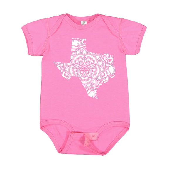 Inktastic Texas Silhouette Mandala Boys or Girls Baby Bodysuit