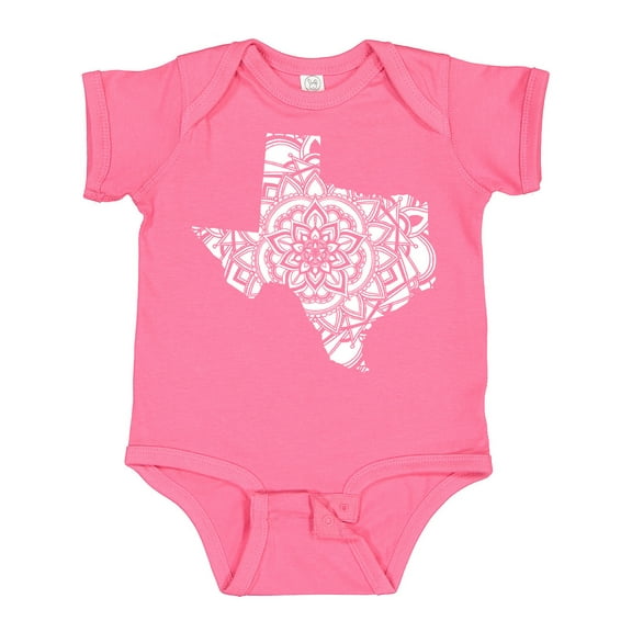 Inktastic Texas Silhouette Mandala Boys or Girls Baby Bodysuit