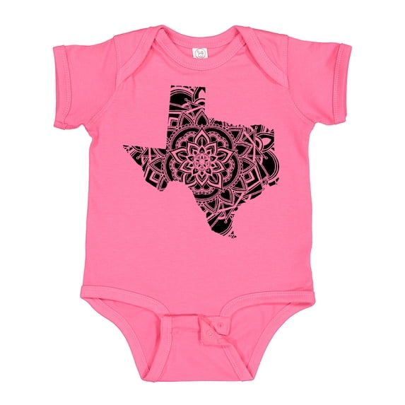 Inktastic Texas Silhouette Mandala Boys or Girls Baby Bodysuit