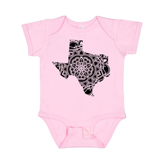 Inktastic Texas Silhouette Mandala Boys or Girls Baby Bodysuit
