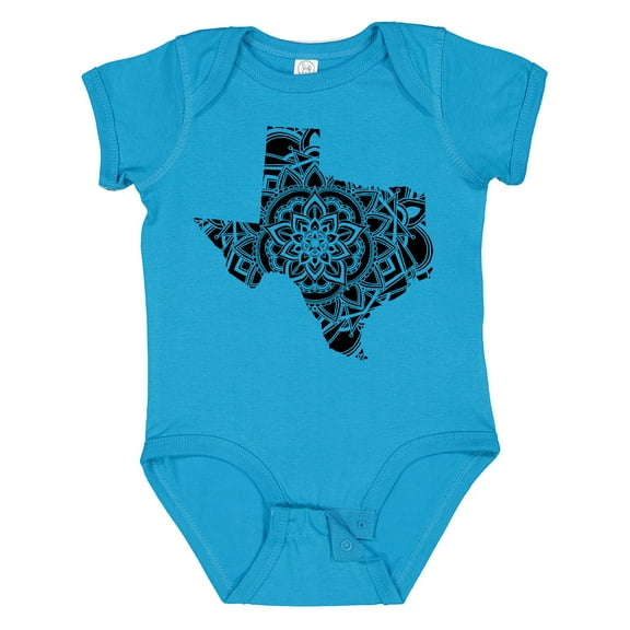 Inktastic Texas Silhouette Mandala Boys or Girls Baby Bodysuit