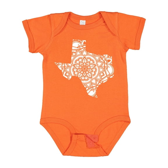 Inktastic Texas Silhouette Mandala Boys or Girls Baby Bodysuit