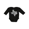 thumbnail image 1 of Inktastic Texas Silhouette Mandala Boys or Girls Long Sleeve Baby Bodysuit, 1 of 5