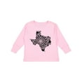 thumbnail image 1 of Inktastic Texas Silhouette Mandala Boys or Girls Long Sleeve Toddler T-Shirt, 1 of 5