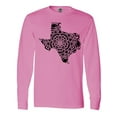 thumbnail image 1 of Inktastic Texas Silhouette Mandala Long Sleeve T-Shirt, 1 of 5