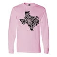 thumbnail image 1 of Inktastic Texas Silhouette Mandala Long Sleeve T-Shirt, 1 of 5