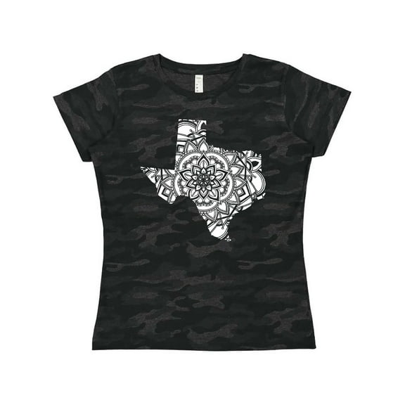 Inktastic Texas Silhouette Mandala Women's T-Shirt