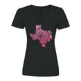 thumbnail image 1 of Inktastic Texas Silhouette Mandala Women's V-Neck T-Shirt, 1 of 5