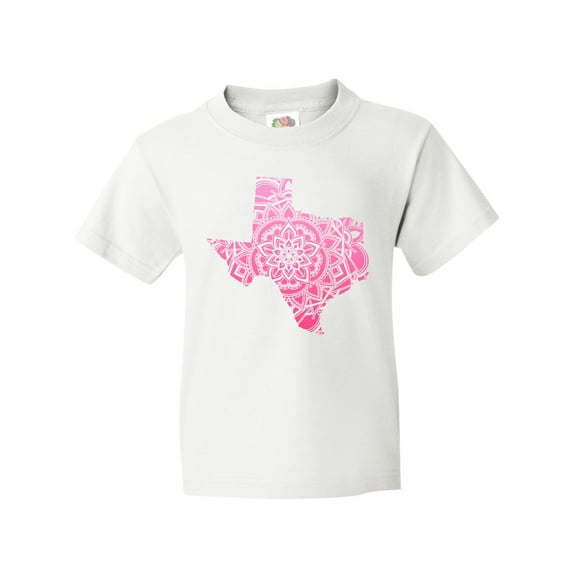 Inktastic Texas Silhouette Mandala Youth T-Shirt