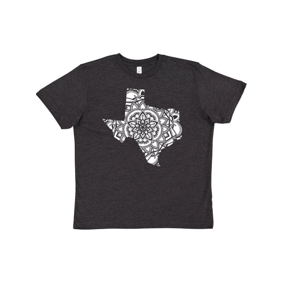 Inktastic Texas Silhouette Mandala Youth T-Shirt