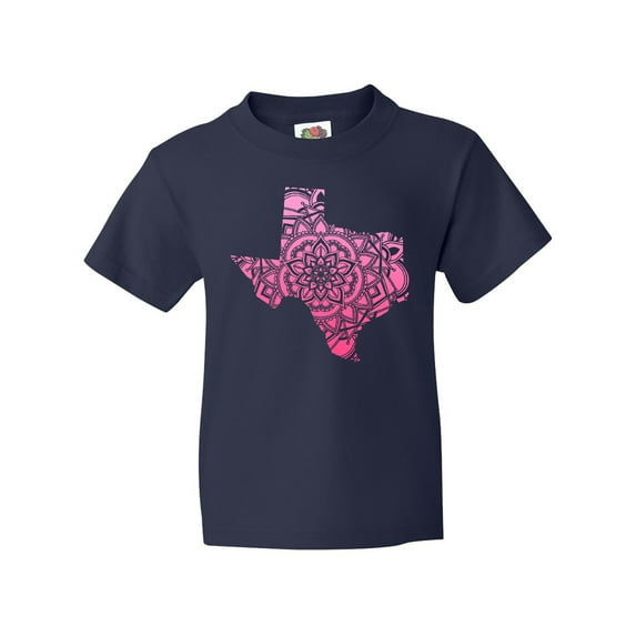 Inktastic Texas Silhouette Mandala Youth T-Shirt