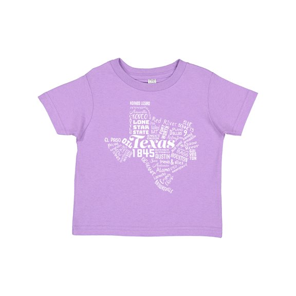 Inktastic Texas Word Salad State Outline Boys or Girls Toddler T-Shirt