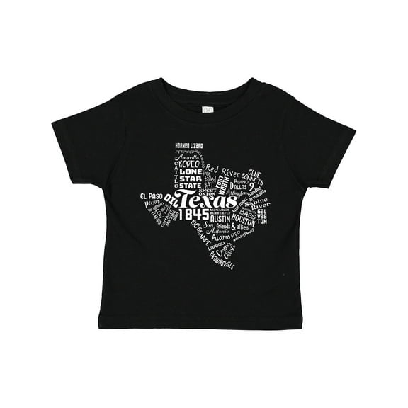 Inktastic Texas Word Salad State Outline Boys or Girls Toddler T-Shirt