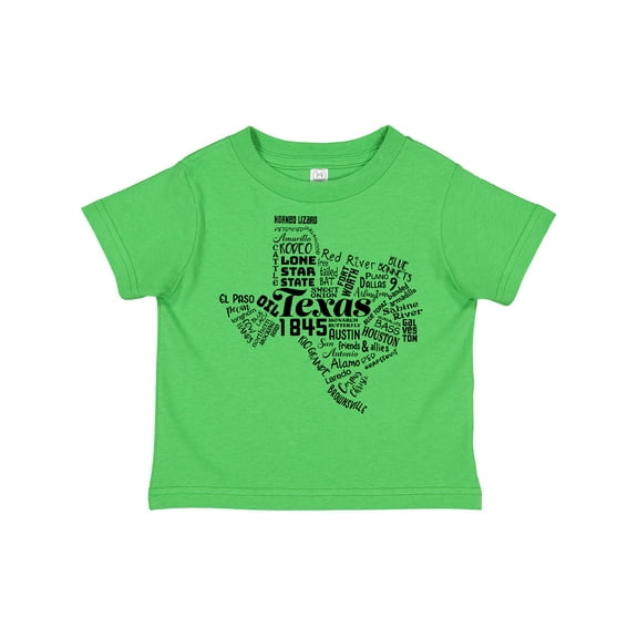 Inktastic Texas Word Salad State Outline Boys or Girls Toddler T-Shirt