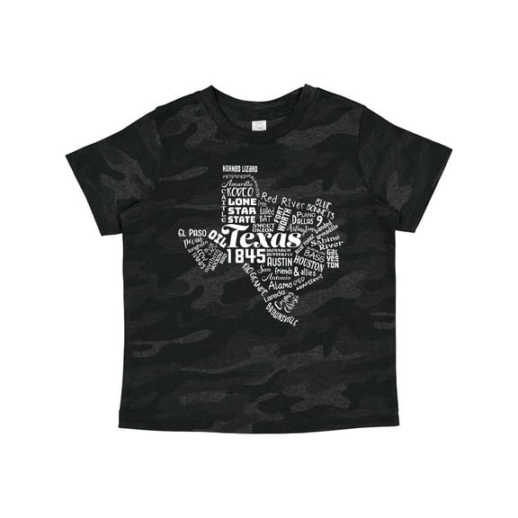 Inktastic Texas Word Salad State Outline Boys or Girls Toddler T-Shirt