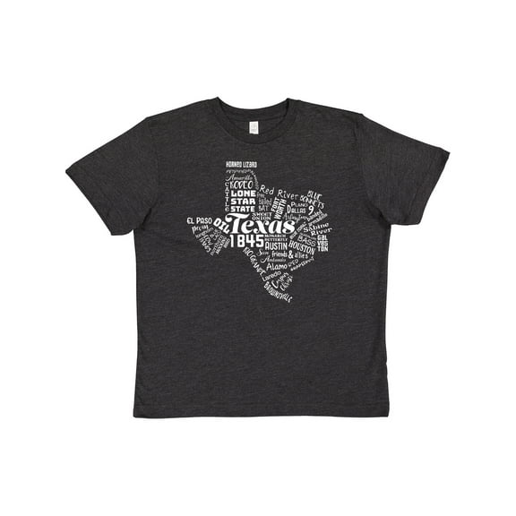 Inktastic Texas Word Salad- State Outline Youth T-Shirt