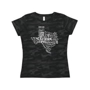 Inktastic Texas Word Salad- state outline Women's T-Shirt