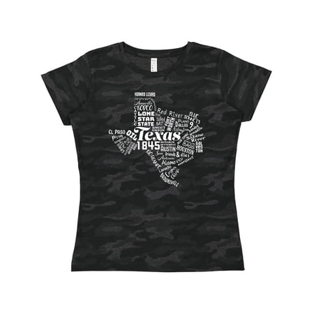 Inktastic Texas Word Salad- state outline Women's T-Shirt