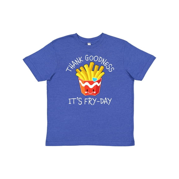 Inktastic Thank Goodness Its Fry-day- french fries Youth T-Shirt