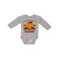 thumbnail image 1 of Inktastic Thankful Grateful and Blessed Pumpkins and Sunflower Boys or Girls Long Sleeve Baby Bodysuit, 1 of 5