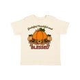 thumbnail image 1 of Inktastic Thankful Grateful and Blessed Pumpkins and Sunflower Boys or Girls Toddler T-Shirt, 1 of 5