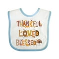 thumbnail image 1 of Inktastic Thankful Loved Blessed Boys or Girls Baby Bib, 1 of 4